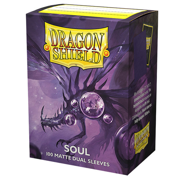 Dragon Shield - Dual Matte Art Standard Size Sleeves 100pk - Limited Edition Metallic Soul Purple