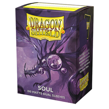 Dragon Shield - Dual Matte Art Standard Size Sleeves 100pk - Limited Edition Metallic Soul Purple