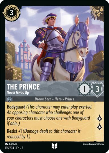 Disney Lorcana: Rise of the Floodborn - The Prince: Never Gives Up - 195/204