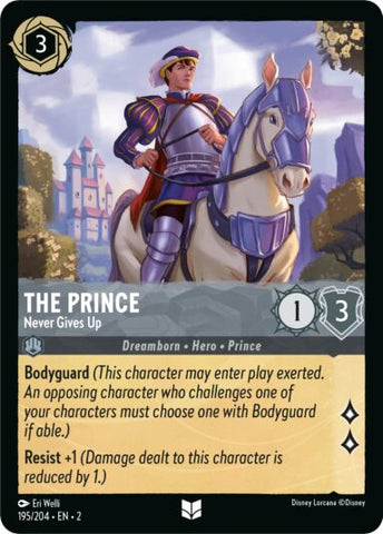 Disney Lorcana: Rise of the Floodborn - The Prince: Never Gives Up - 195/204