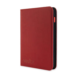 Vault X - 9-Pocket eXo-Tec® Zip Binder - Red