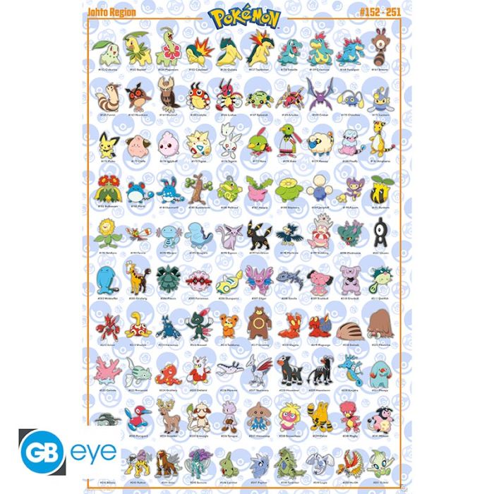 Maxi Poster - Pokemon - Jhoto Region