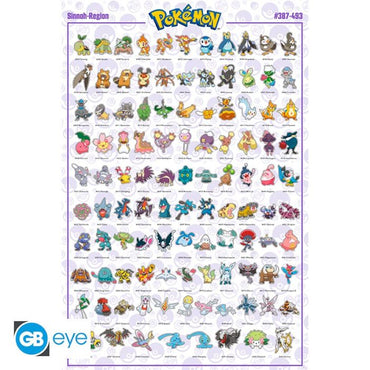 Maxi Poster - Pokemon - Sinnoh Region