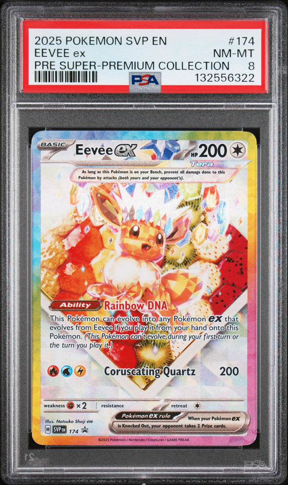 Eevee ex - SVP174 - Black Star Promo - PSA 8 - #132556322