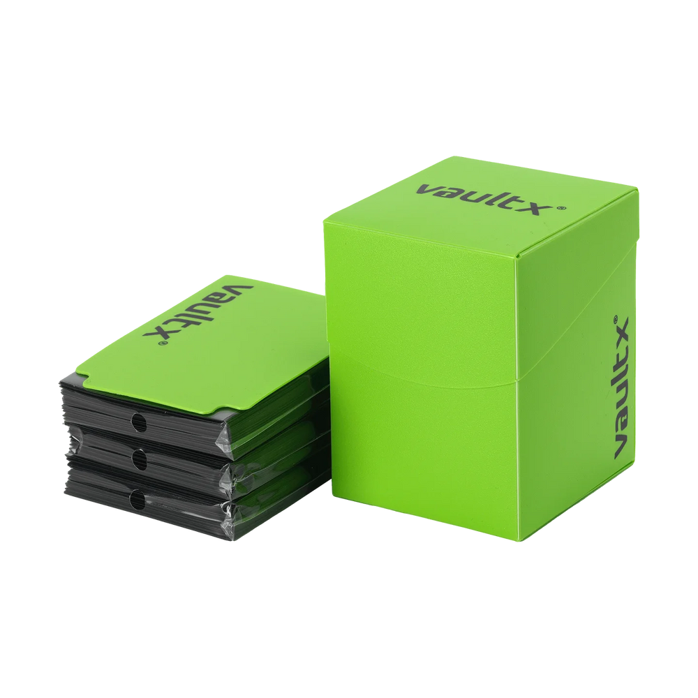 Vault X - Large Deck Box 100+ with 150 Sleeve Green