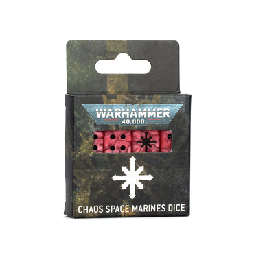 WARHAMMER 40000: CHAOS SPACE MARINES DICE  ** RELEASES 25/05/2024 **