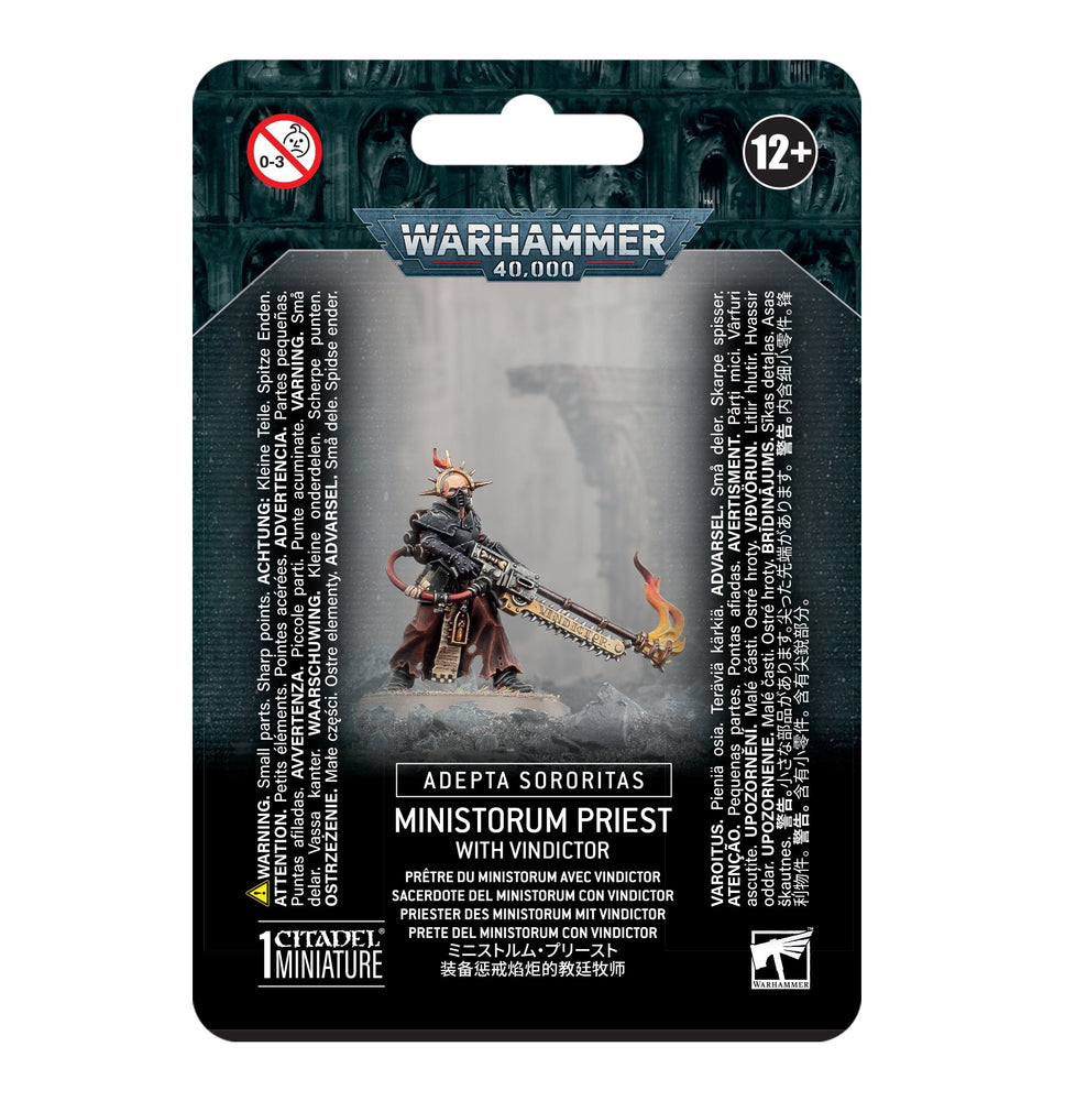 ADEPTA SORORITAS: MINISTORUM PRIEST WITH VINDICTOR
