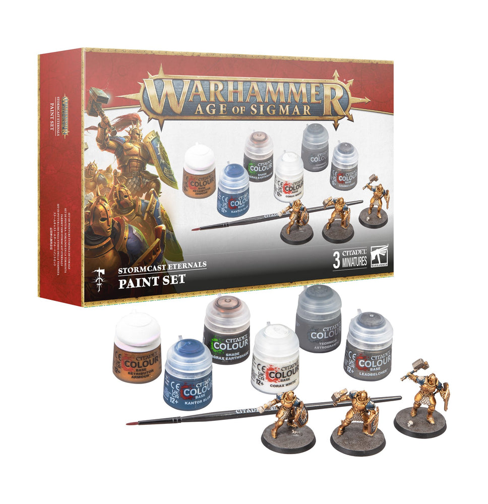 AGE OF SIGMAR STORMCAST ETERNALS + PAINT SET V3