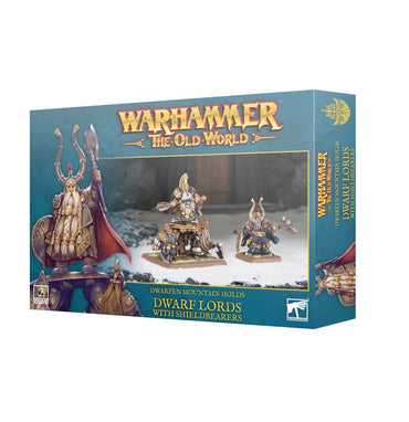 WARHAMMER: THE OLD WORLD - DWARFEN MOUNTAIN HOLDS - DWARF LORDS WITH SHIELDBEARERS