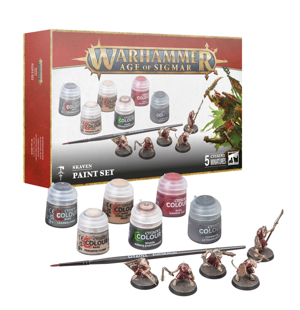 AGE OF SIGMAR SKAVEN + PAINT SET V3