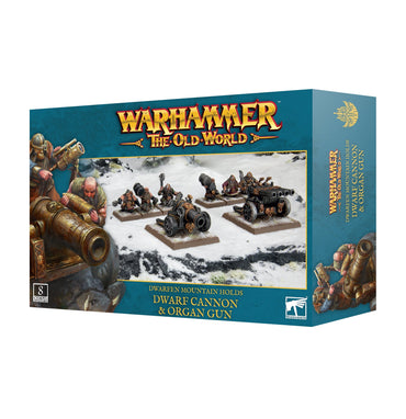 WARHAMMER: THE OLD WORLD - DWARFEN MOUNTAIN HOLDS - DWARF CANNON & ORGAN GUN