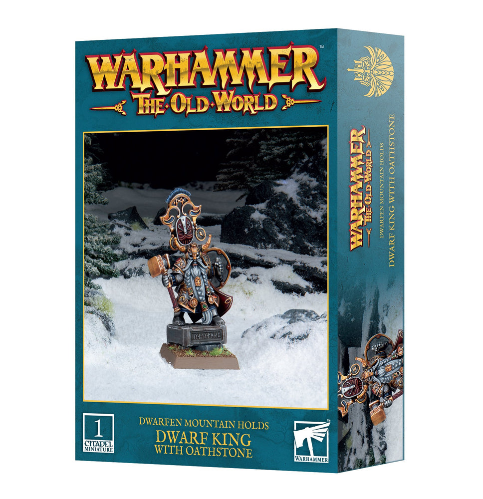 WARHAMMER: THE OLD WORLD - DWARFEN MOUNTAIN HOLDS - DWARF KING WITH OATHSTONE