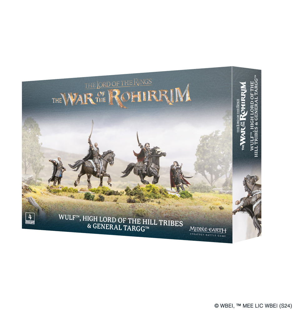 LORD OF THE RINGS: MIDDLE-EARTH STRATERGY BATTLE GAME - WULF HIGH LORD OF THE HILL TRIBES & GENERAL TARGG
