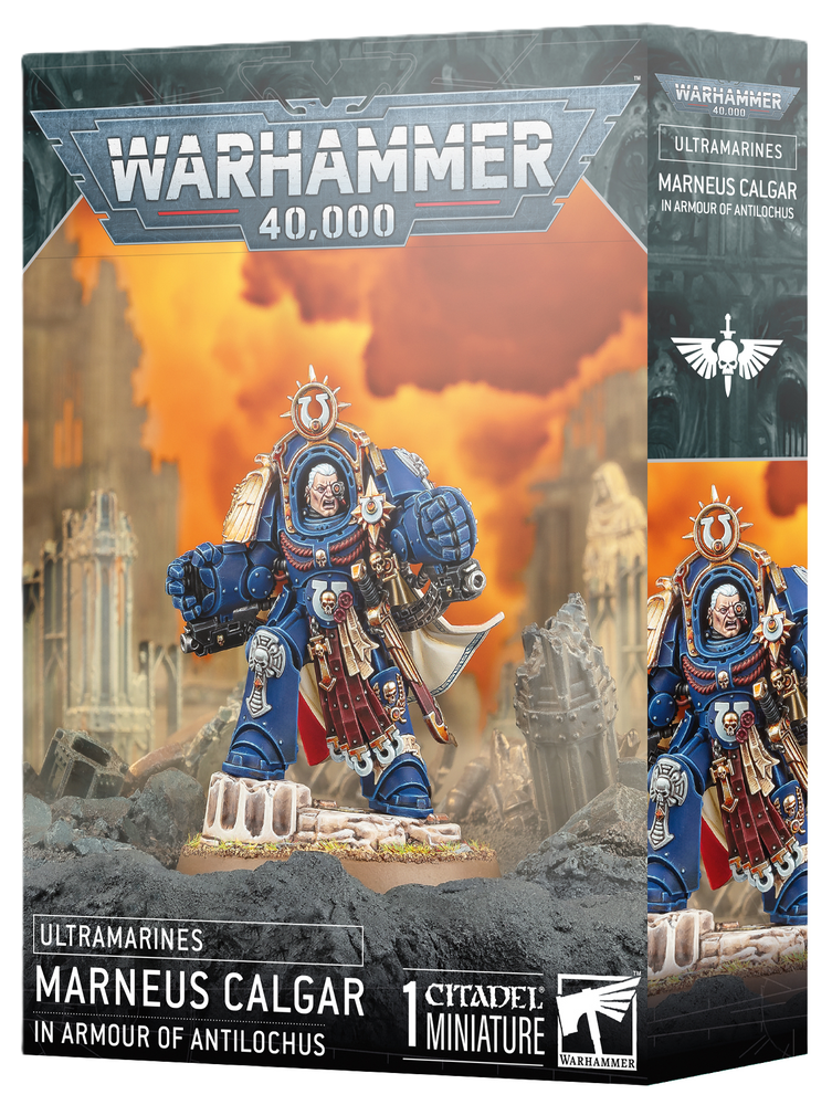 SPACE MARINES: ULTRAMARINES: MARNEUS CALGAR IN ARMOUR OF ANTILOCHUS