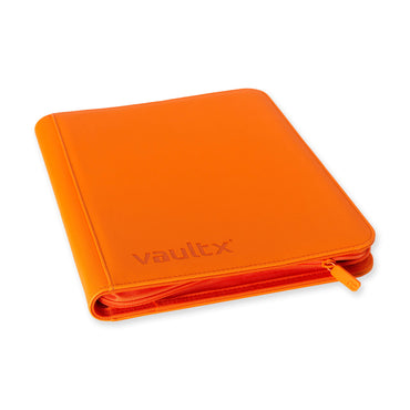 Vault X - 9-Pocket Exo-Tec® Zip Binder Orange