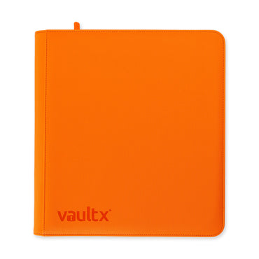 Vault X - 12-Pocket Exo-Tec® Zip Binder Orange