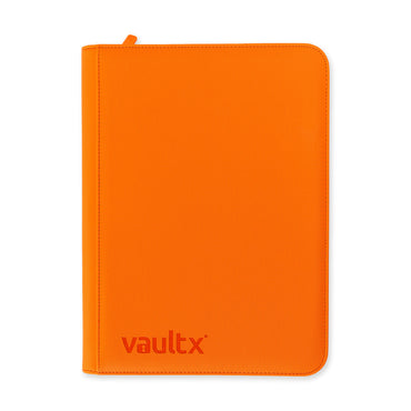 Vault X - 9-Pocket Exo-Tec® Zip Binder Orange