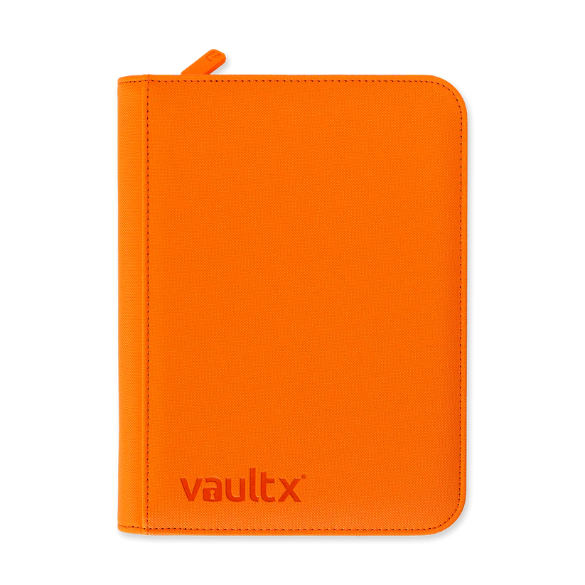 Vault X - 4-Pocket Exo-Tec® Zip Binder - Orange