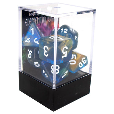 Poly Dice Set - Elemental Gem - Stary Night, Boxed