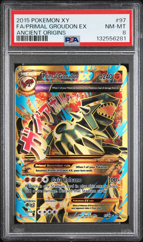 Primal Groudon EX - 97/98 - Ancient Origins - PSA 8 - #132556281