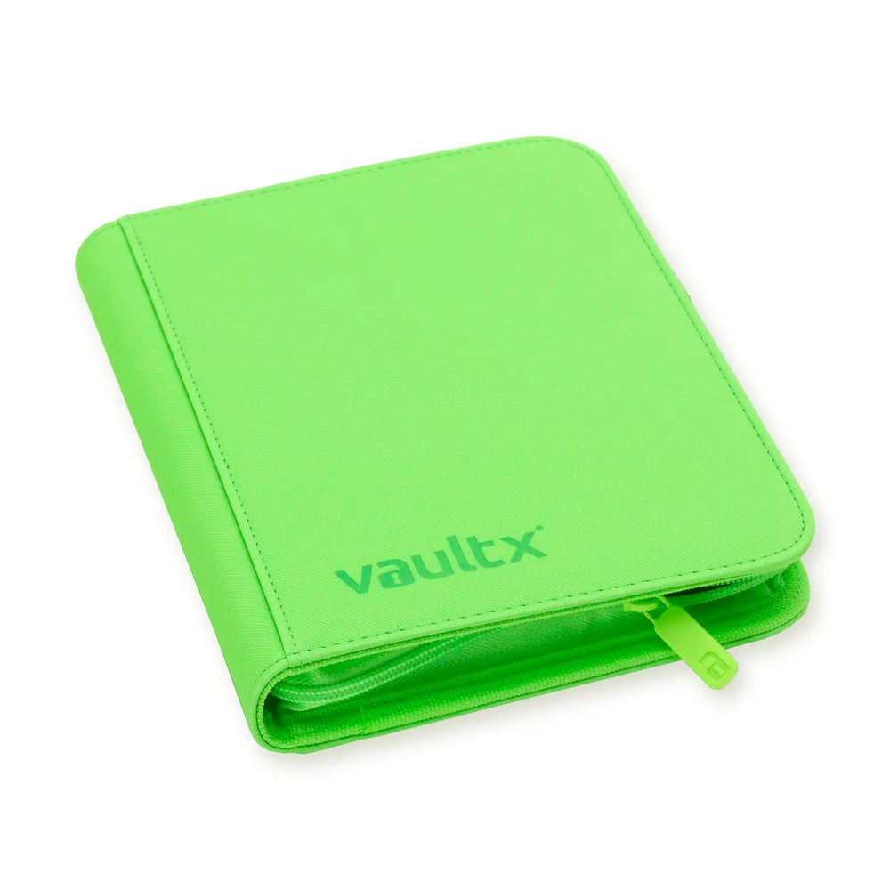 Vault X - 4-Pocket Exo-Tec® Zip Binder - Neon Green