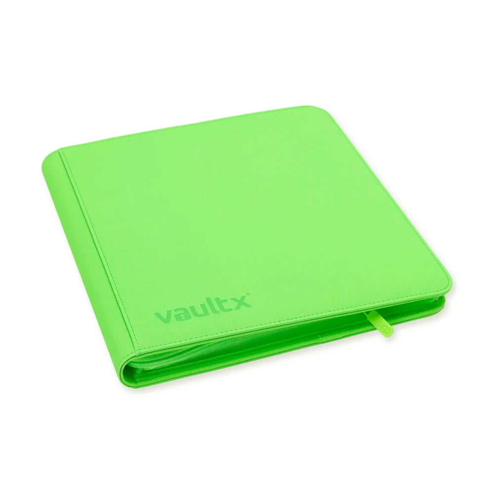 Vault X - 12-Pocket EXo-Tec® - Zip Binder - Neon Green