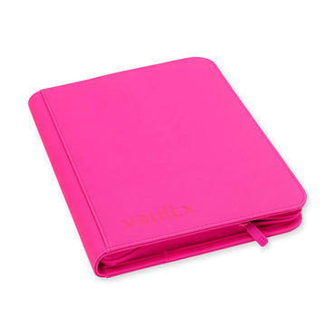 Vault X - 9-Pocket eXo-Tec® Zip Binder - Neon Pink