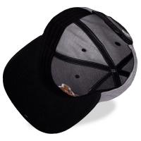 POKEMON Pika Pixelated Snapback Baseball Cap, Grey/Black