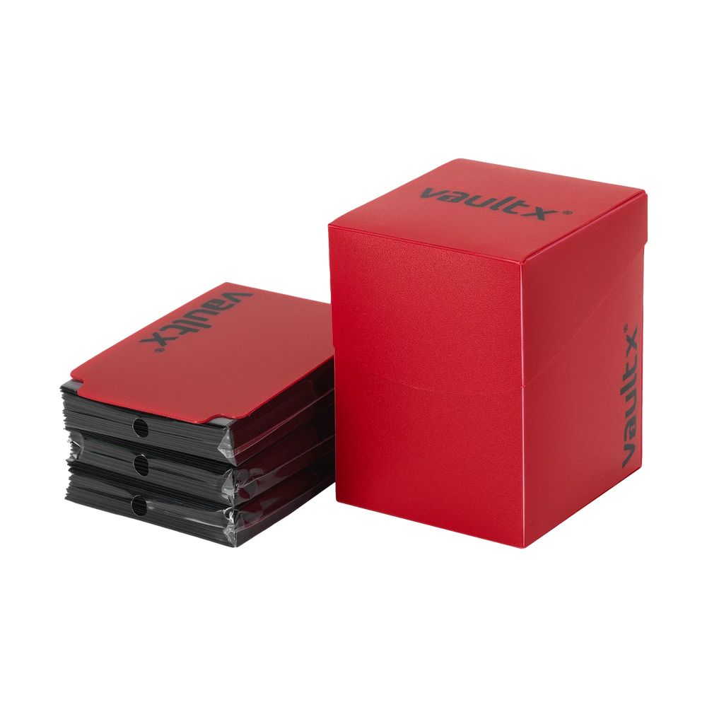 Vault X - Large Deck Box 100+ with 150 Sleeve Red