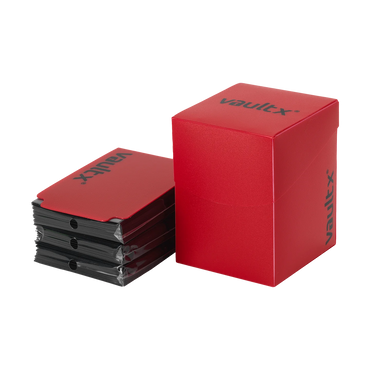 Vault X - Large Deck Box 100+ with 150 Sleeve Red