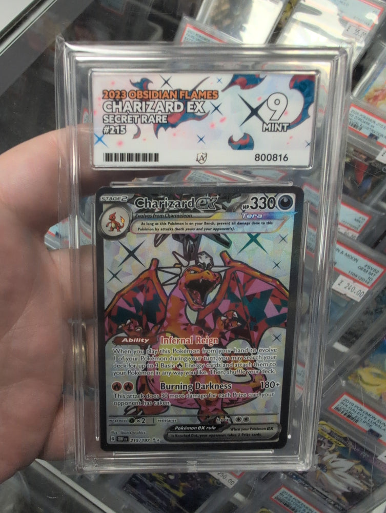 Charizard ex - 215/197 - Obsidian Flames - Ace Graded Card 9 - #800816