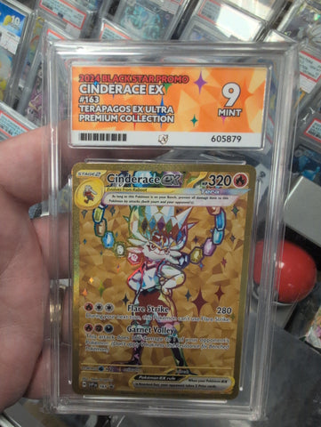 Cinderace ex - SVP163 - Black Star Promo - Ace Graded Card 9 - #605879