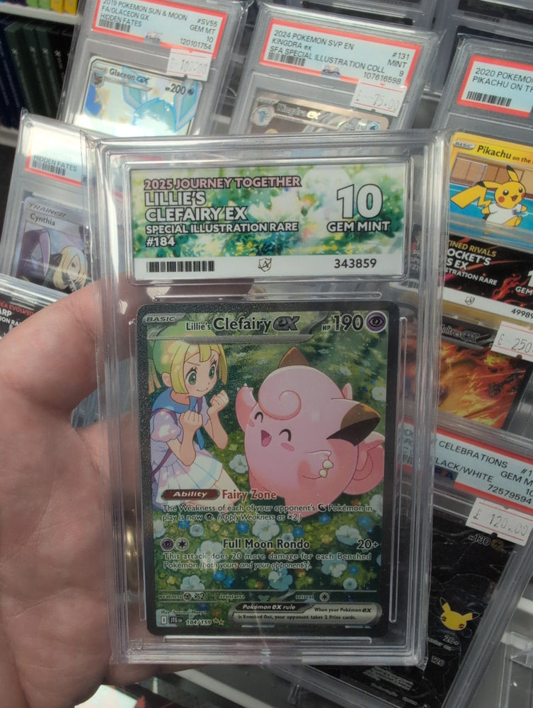 Lillie's Clefairy ex - 184/159 - Journey Together - ACE Graded Card 10 - #343859