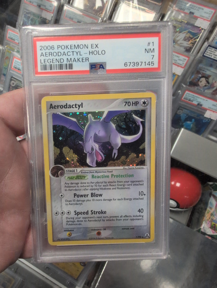 Aerodacryl - Holo - 1/92 - Legend Maker - PSA Graded Card 7 - #67397145