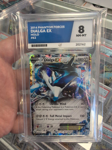 Dialga EX - 62/119 - Phanton Forces - PSA 8 - #202162