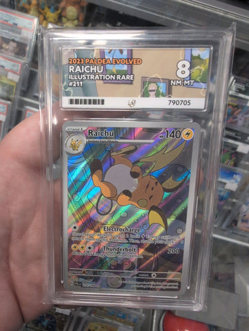Raichu - 211/193 - Paldea Evolved - ACE Graded Card 8 - #790705