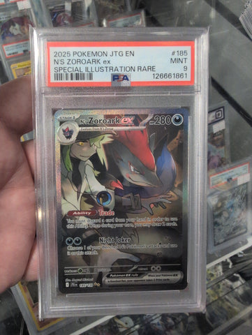 N's Zoroark ex - 185/159 - Journey Together -  PSA Graded Card 9 - #126661861