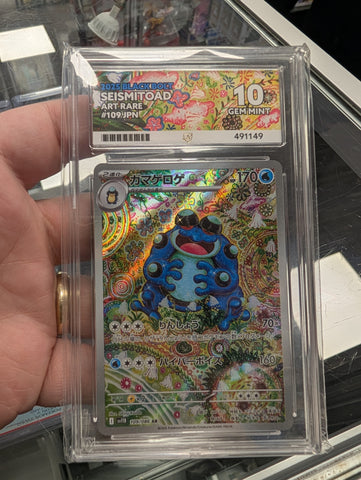 Seismitoad - 109/086 - Black Bolt - ACE Graded Card 10 - #491149
