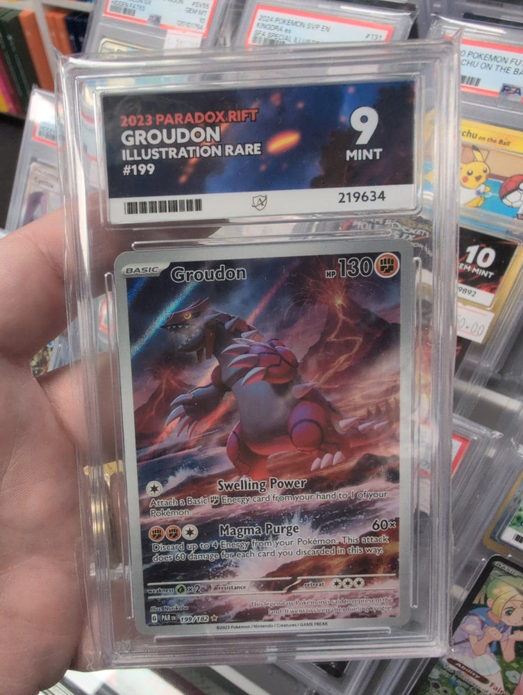 Groudon - 199/182 - Paradox Rift - ACE Graded Card 9 - #219634