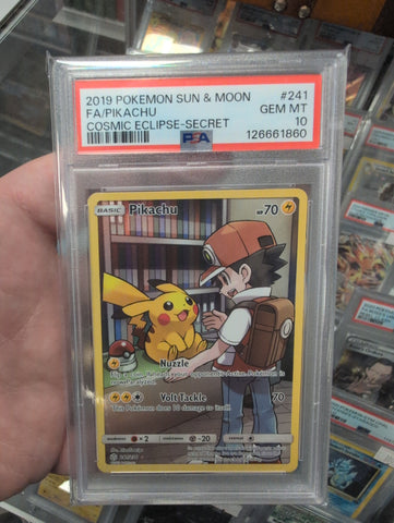 Pikachu - 241/236 - Cosmic Eclipse - PSA Graded Card 10- #126661860