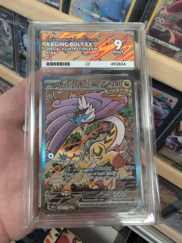 Raging Bolt ex - 166/492834 - Prismatic Evolutions - ACE Graded Card 9 - #492834
