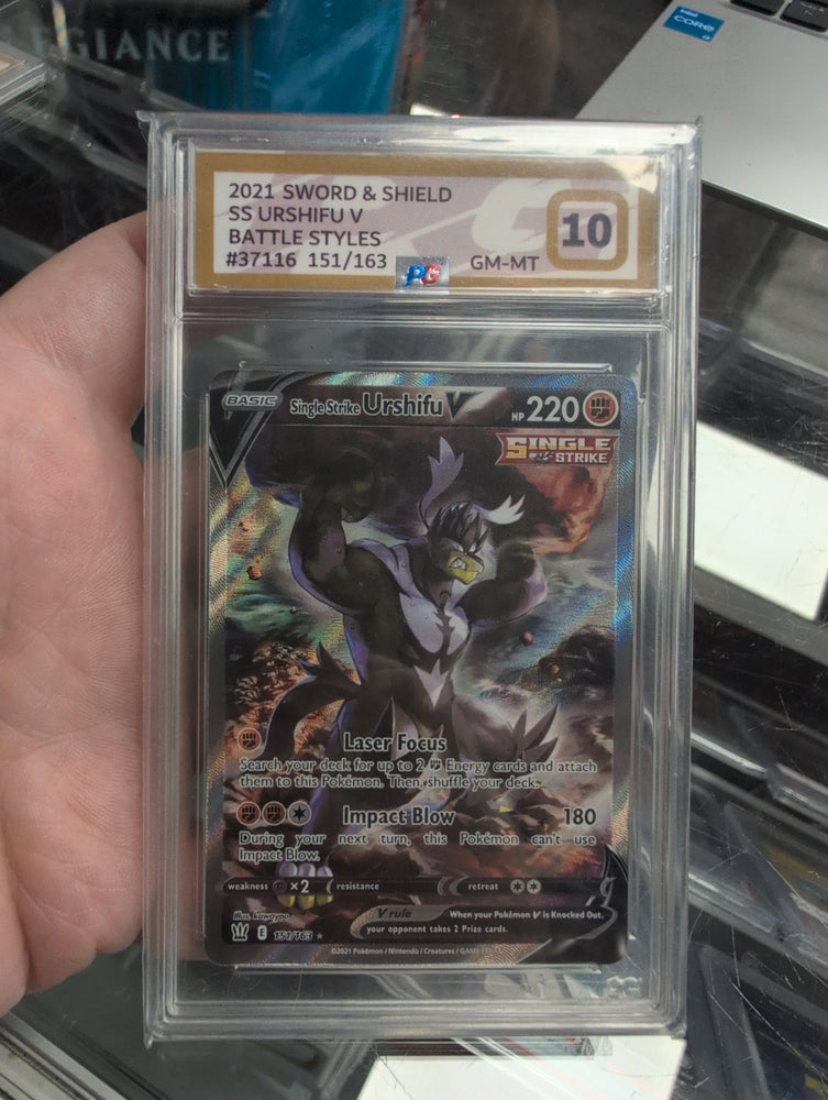Single Strike Urshifu V - 151/163 - Battle Styles - Graded Card 10 - #37116