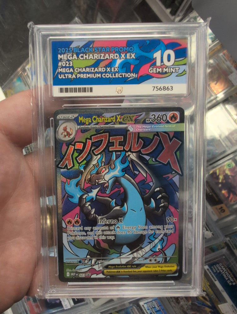Mega Charizard X ex - SVP023  - Black Star Promo - ACE Graded Card 10 - #756863