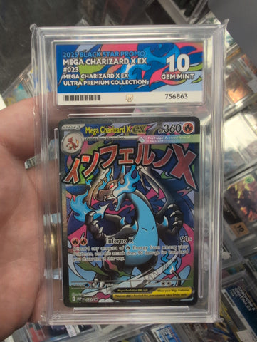 Mega Charizard X ex - SVP023  - Black Star Promo - ACE Graded Card 10 - #756863