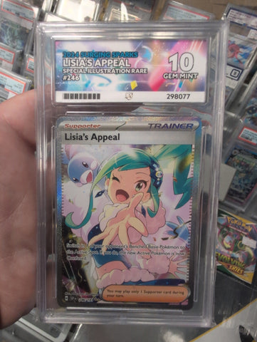Lisia's Appeal - 246/191 - Surging Sparks - ACE Graded Card 10 - #298077