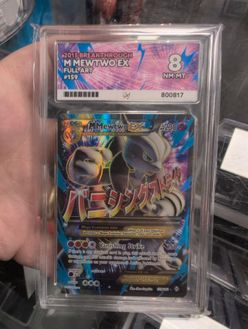 M Mewtwo EX - 159/162 - Breakthrough - Ace Graded Card 8 - #800817