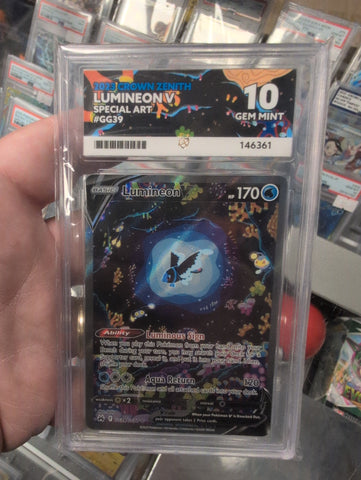 Lumineon - GG39/GG70 - Crown Zenith - ACE Graded Card 10 - #146361