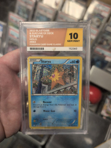 Staryu - Holo -  004/034 - Pokemon Card Game Classic - ACE Graded Card 10 - #152360