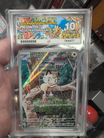 Meowth - Phantasmal Flames - 105/094 - ACE Graded Card 10 - #744477