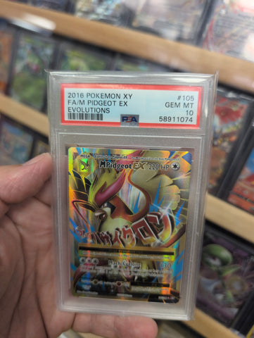 M Pidgeot EX - 105/108 - XY Evolutions - PSA Graded Card 10 - #58911074